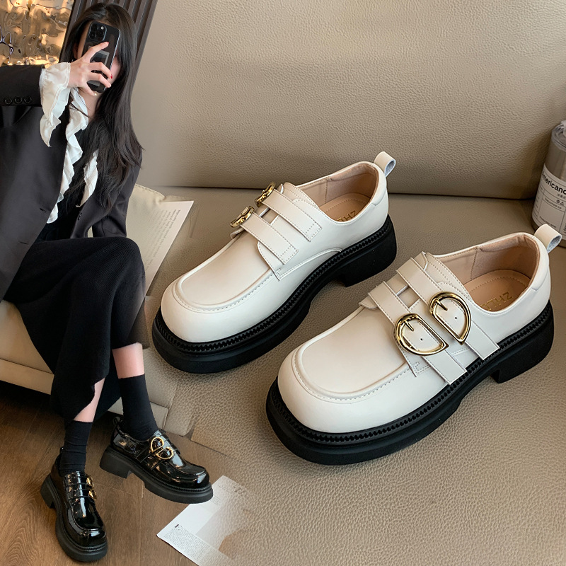 British style women's slip-on leather shoes 27