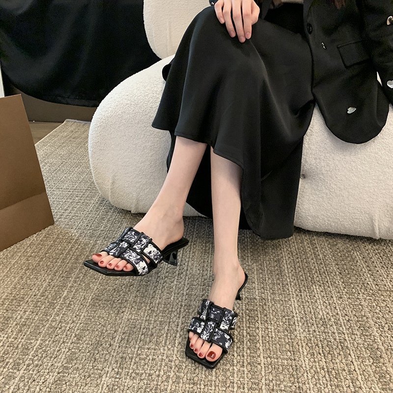 New Chinese style women's summer high heel sandals 8 01