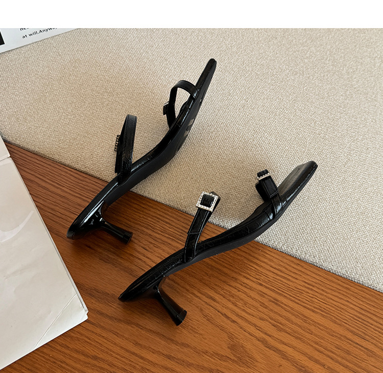 One-strap high heel open toe sandals 7