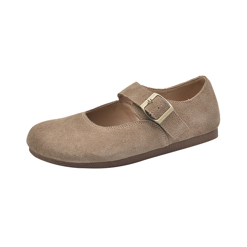 Round toe frosted one-strap Birken shoes for women 33