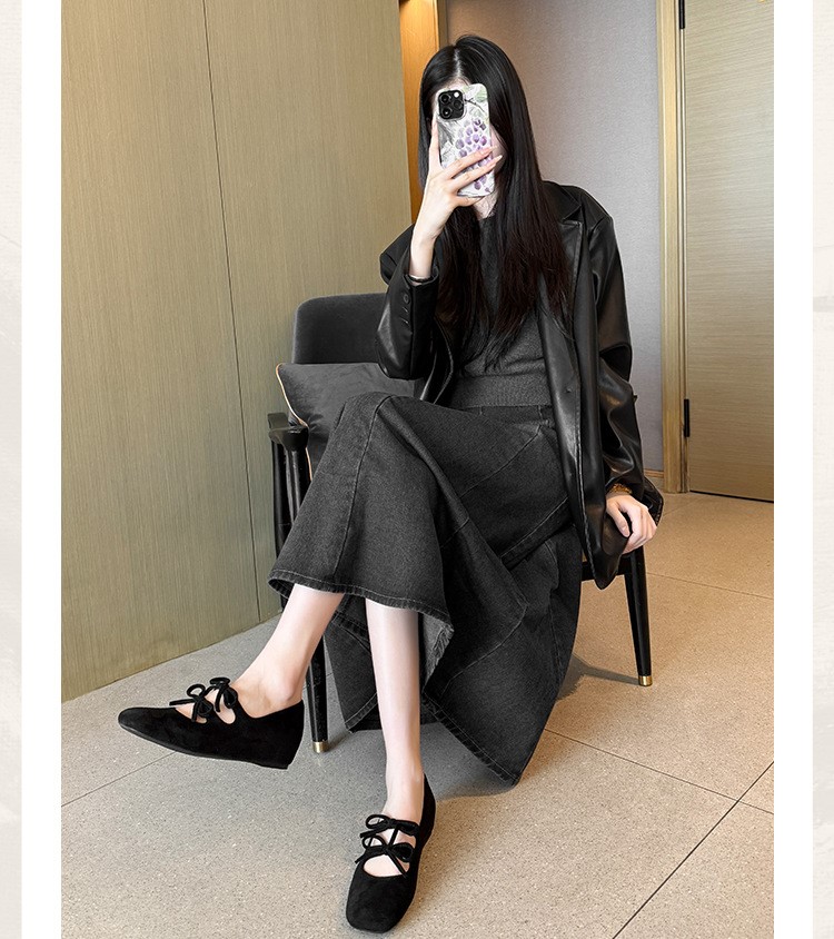 Small height-enhancing retro suede shoes 42