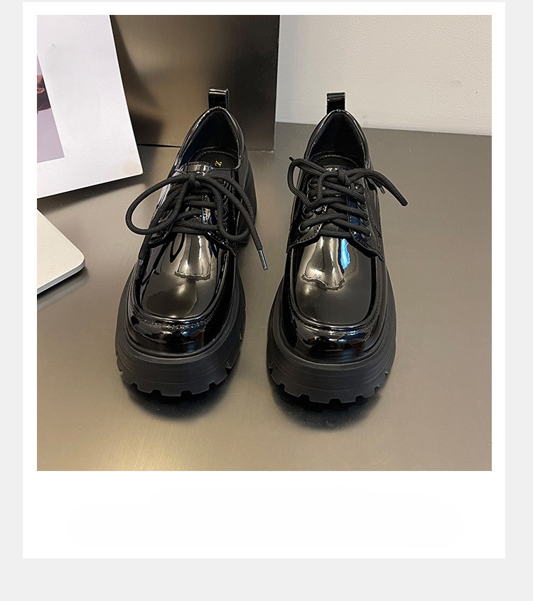 Spring new single shoes preppy style thick sole 15