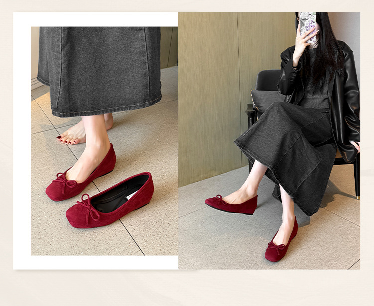 Suede flat shoes with raised heels 41