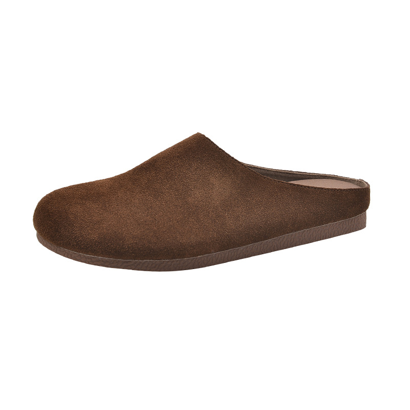 Vintage Birkenstock frosted thick-soled half-slippers 32