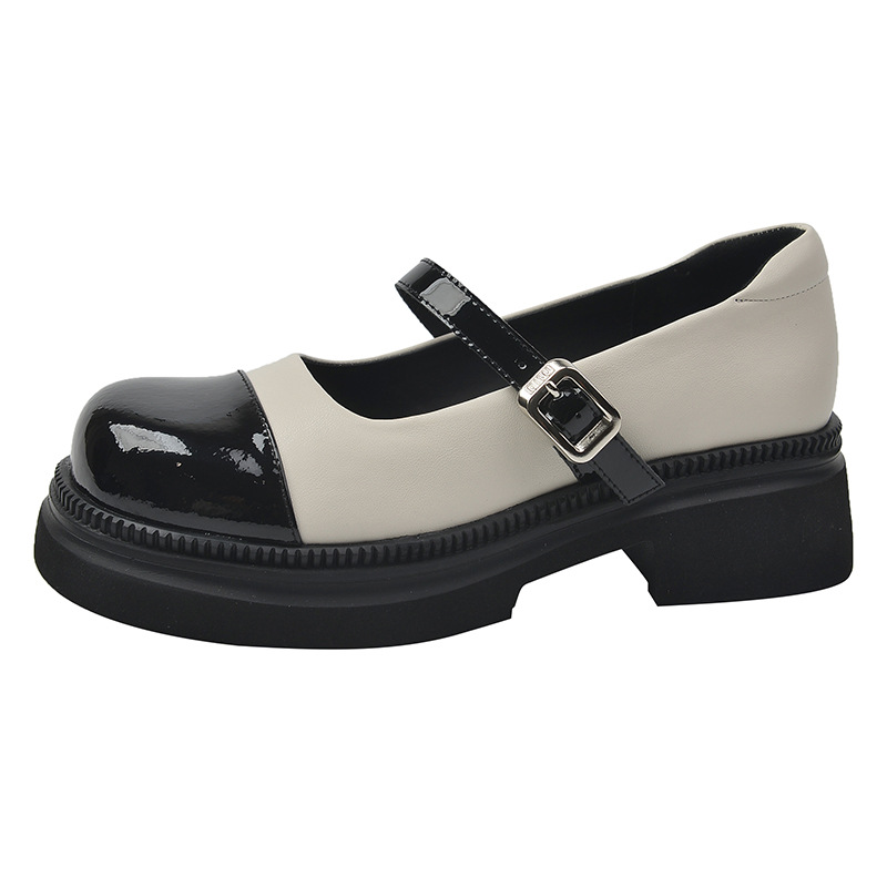 Women's Chanel style preppy style patchwork shoes 21