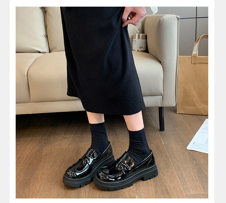 Women's widened slip-on shoes with thick soles 22