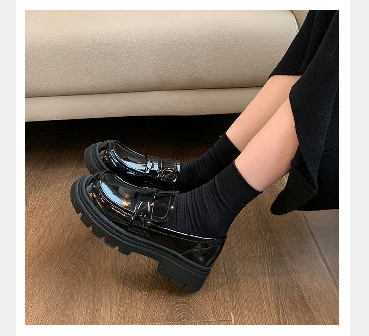 Women's widened slip-on shoes with thick soles 22