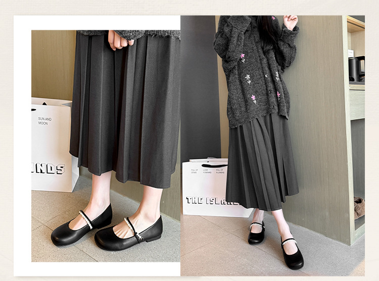 Retro shallow mouth commuter soft sole women's shoes 47