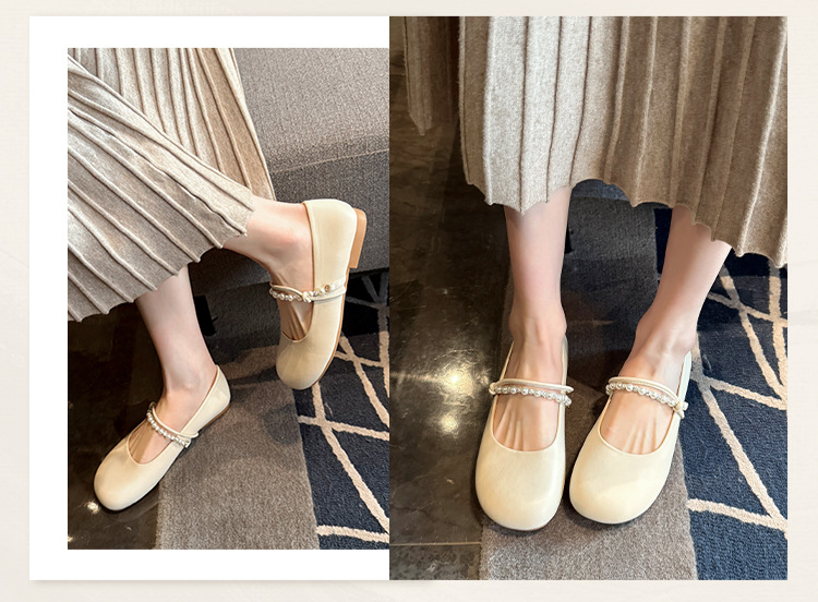 Retro shallow mouth commuter soft sole women's shoes 47