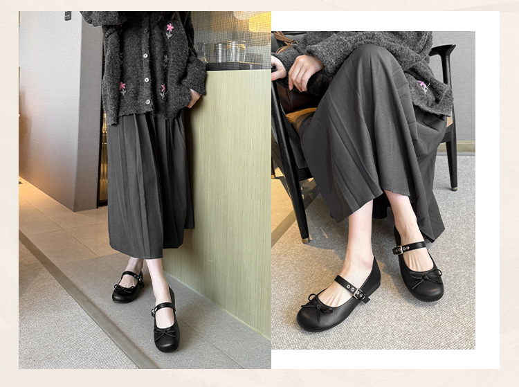 Round toe soft sole women's flat commuting shoes 50