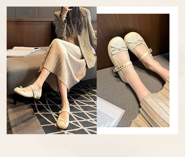 Round toe soft sole women's flat commuting shoes 50
