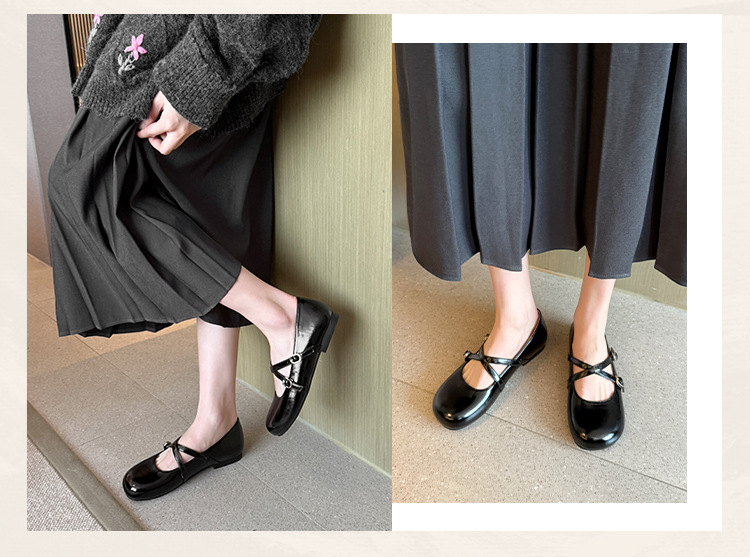 Shallow mouth flat bottom trendy versatile women's shoes 49
