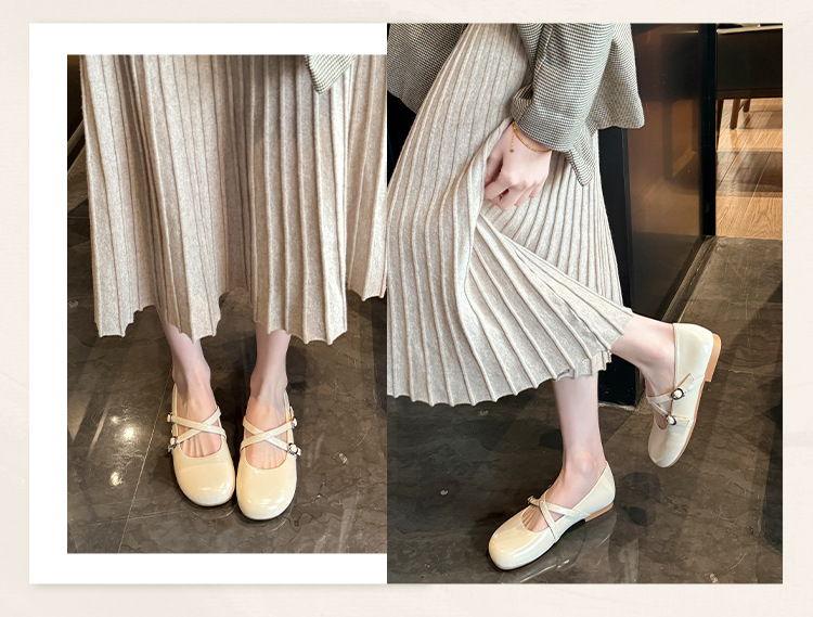 Shallow mouth flat bottom trendy versatile women's shoes 49